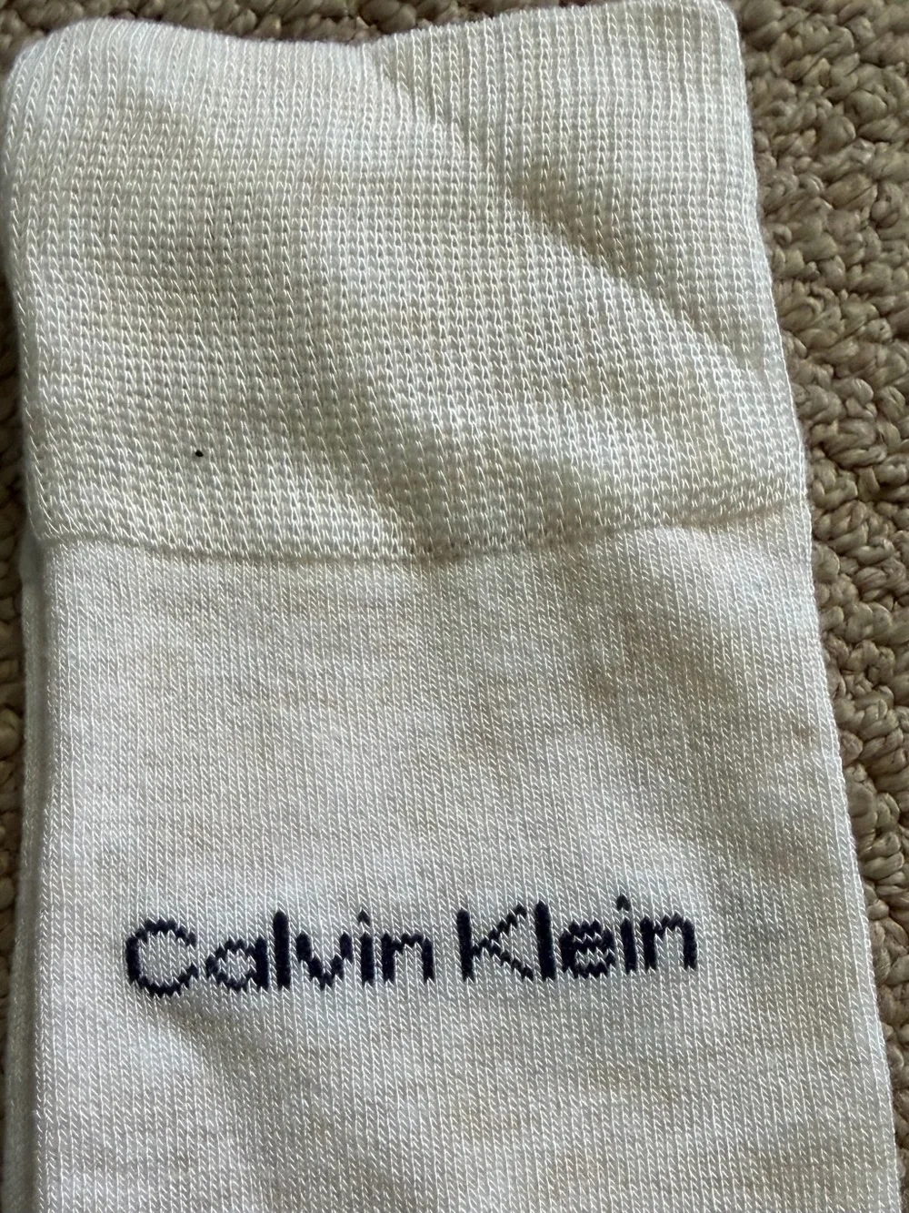 Calvin Klein Blue and Cream Dress Socks - Pair